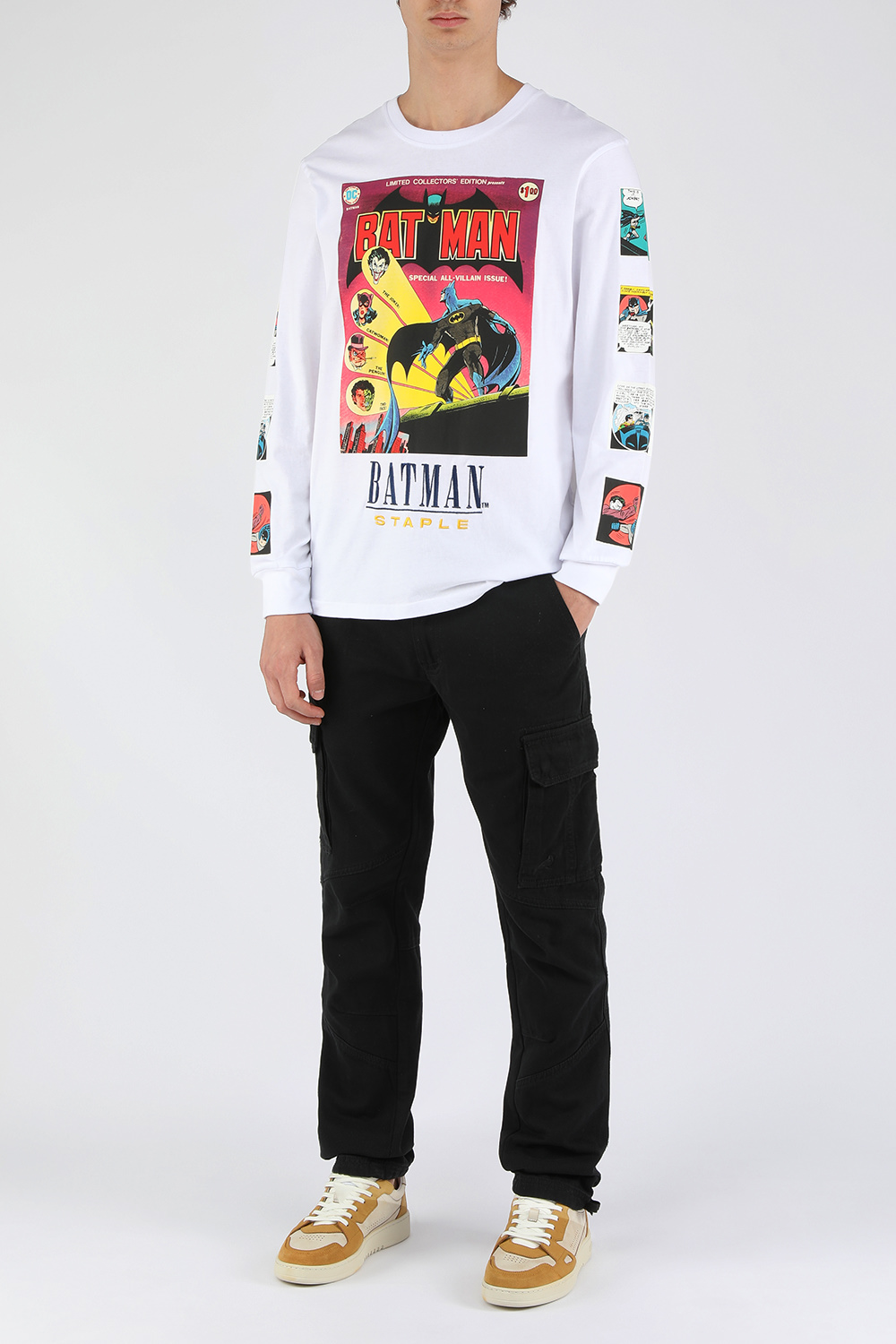 חולצת טי ארוכה עם הדפס באטמן